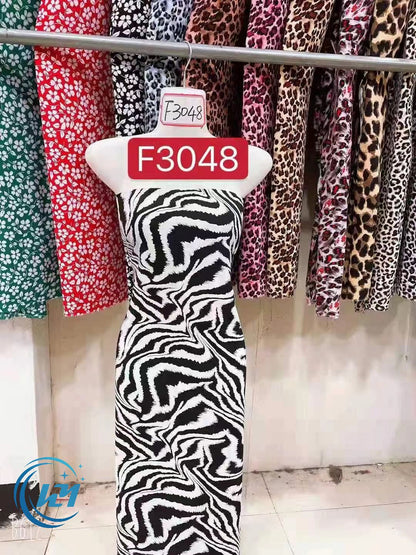 100% Rayon Printing Fabric for T-shirt and Dress