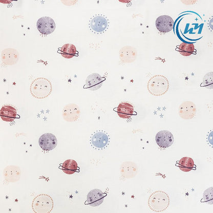 40s combed 100% cotton printed fabric baby sleeping bag pajama towel pillowcase fabric