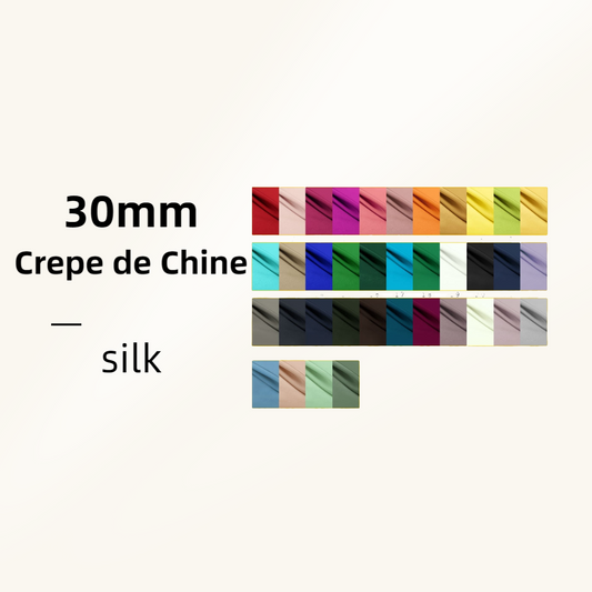 30 Momme Crepe De Chine Heavy Silk Fabric | 114cm or 140cm Width