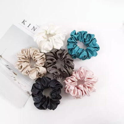 Premium 16mm/19mm/22mm Pure Silk Scrunchies – 3.5cm Width